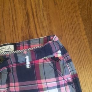 Abercrombie girls size 12 Plaid shorts